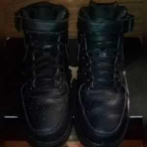 Nike Air Force 1 AF1 Mid '07 Triple Black